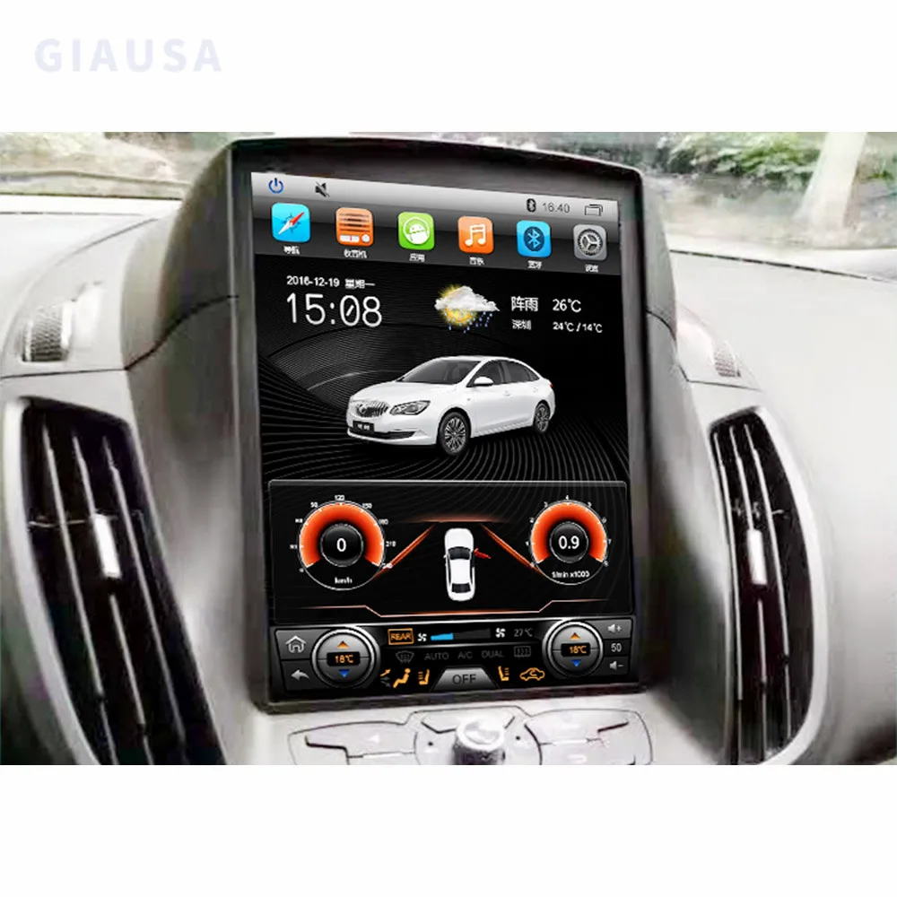 SXAUTO Android 12 IPS Autoradio Pour Ford Kuga (2013-2018) - Intégré Sans Fil Carplay/Android Auto/DSP/GPS - [4G+64G] - LED Caméra + MIC - 9 Pouce 2