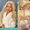 13x6 13x4 Body Wave 613 Honey Blonde Wig Human Hair 30 40 Inches Hd Lace Frontal  Wig  100% For Transparent Brazilian Woman Hair 3