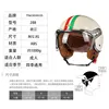 DOT 3/4 Open Face Motorcycle Retro Motorbike Helmets With For Men Women Vintage Chopper Capacete De Moto Bike Cascos Scooter 5