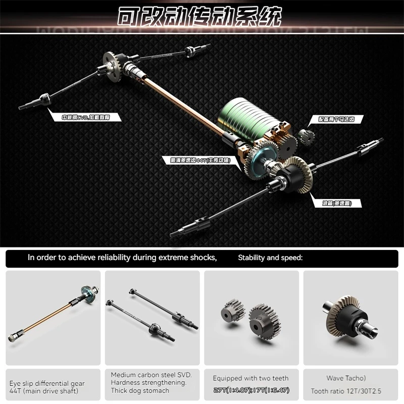 Rarello 고속 브러시리스 4wd Am-x12 Rtr Rc 자동차 몬스터 트럭 1/12 버기 탄소 섬유 리모컨 드리프트 자동차 선물 상자 장난감