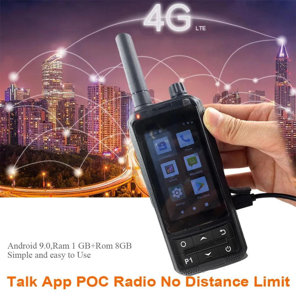 

ANYSECU 4G Network Radio A970S Android 9.0 LTE PTT POC Walkie Talkie Mobile Phone Compatible with Zello Real-ptt pocstar