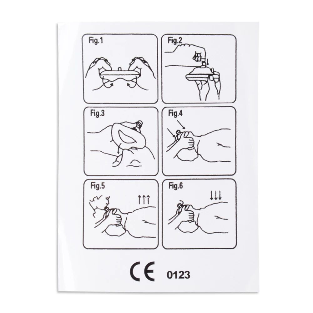 1-10Pcs Professional First Aid CPR Mask Artificial Respiration Mouth Breathing Masks Emergency Rescue Tools with One-Way Valve