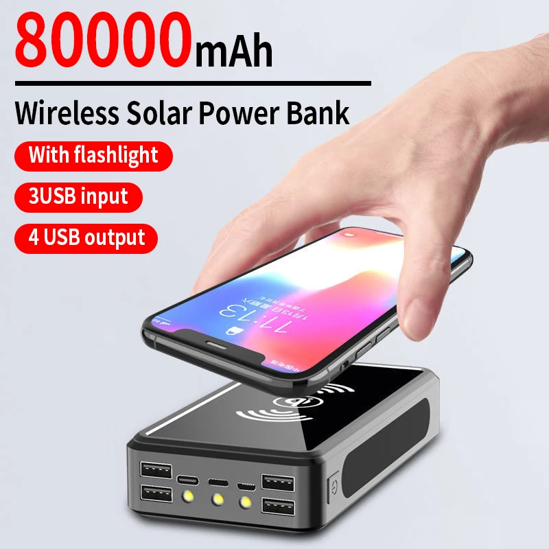 solar power bank wireless