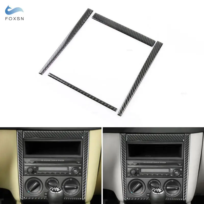 

Центральное управление из настоящего углеродного волокна AC CD кондиционер радио Панель рамка обшивка для VW Golf 4 Jetta Bora MK4 R32 GTI 1999-2004