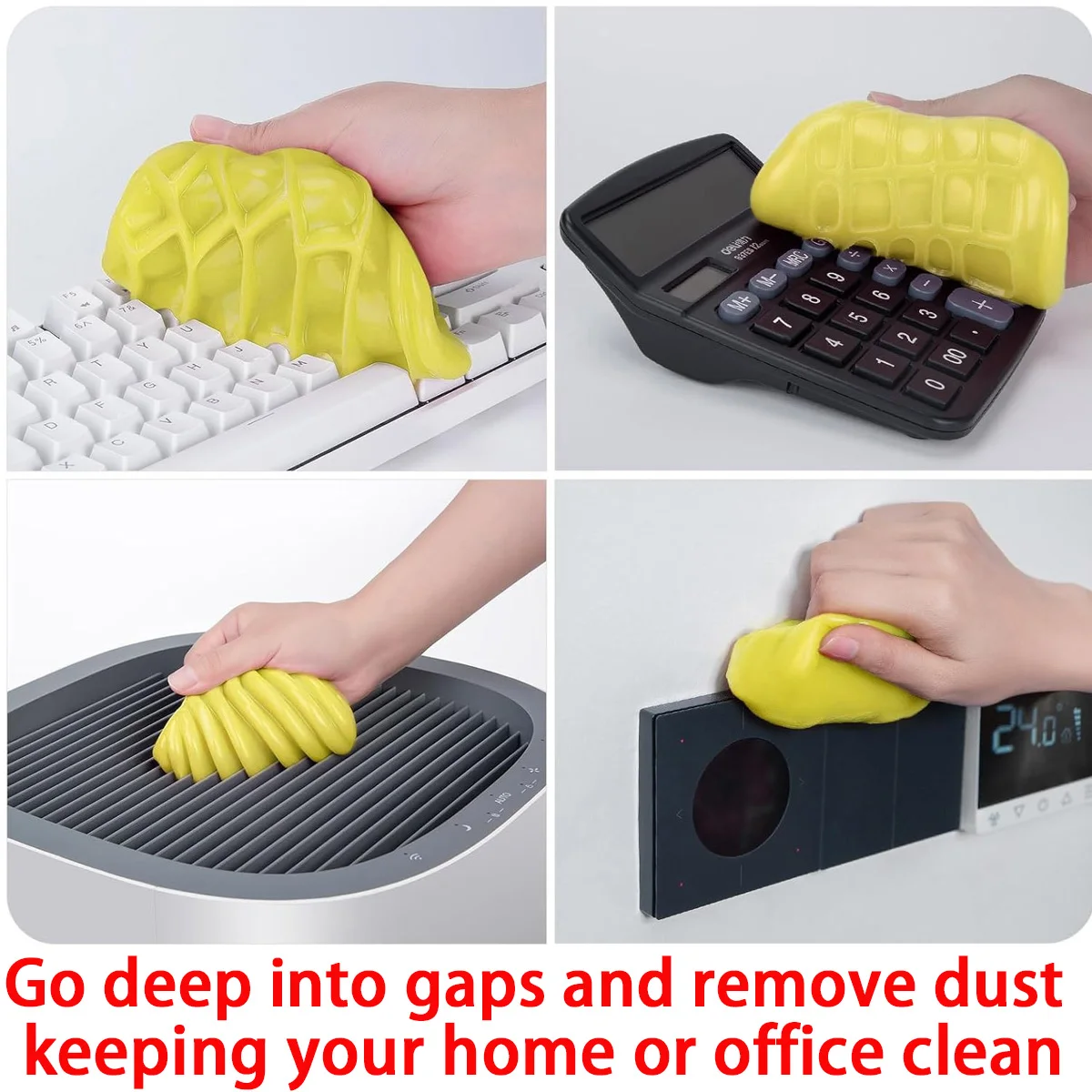 Car Cleaning Gel Details Cleaning Magic Clay Reusable Keyboard Car Vent Dedusting Gel Multi-Purpose Dirt Clay 1PC 70g
