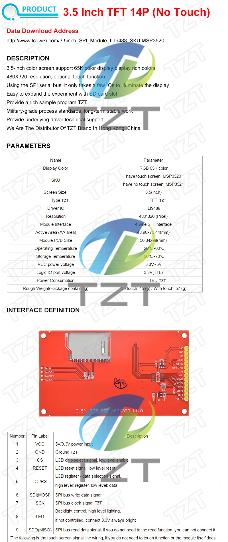 TFT Display 0,96/1,3/1,44/1,8/2,0/2,4/2,8/3,2/3,5 zoll TFT voll farbe bildschirm LCD Modul ILI9341 treiber interface SPI Für Arduino – Detail 25