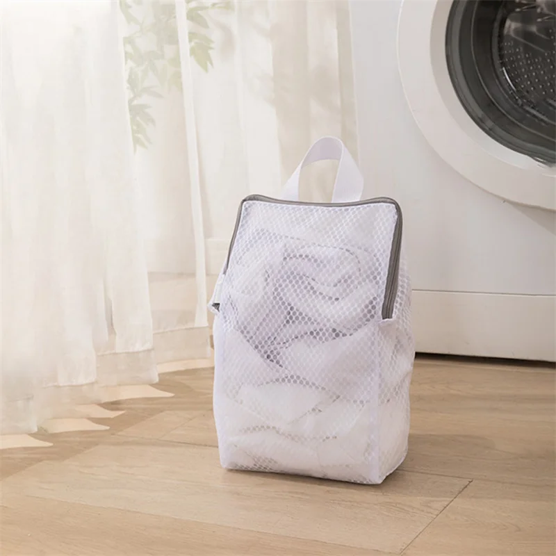 Description Picture 5 of itemMesh Zipped Laundry Bag Polyester Net Anti-Deformation Underwear Bra Clothes Mesh Bags For Home Washing Machines