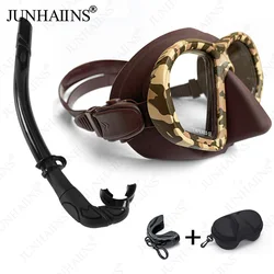 JUNHAIINS diving mask Low capacity multi-purpose diving mask Adult scuba diving mask Men's and women's diving goggles Diving