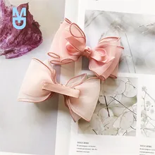 

New High quality Baby Hair Accessories Children's Cute Lace Bowknot Hair Clips Baby Girl Hairpin Child Hair Bow Ribbon Headdress