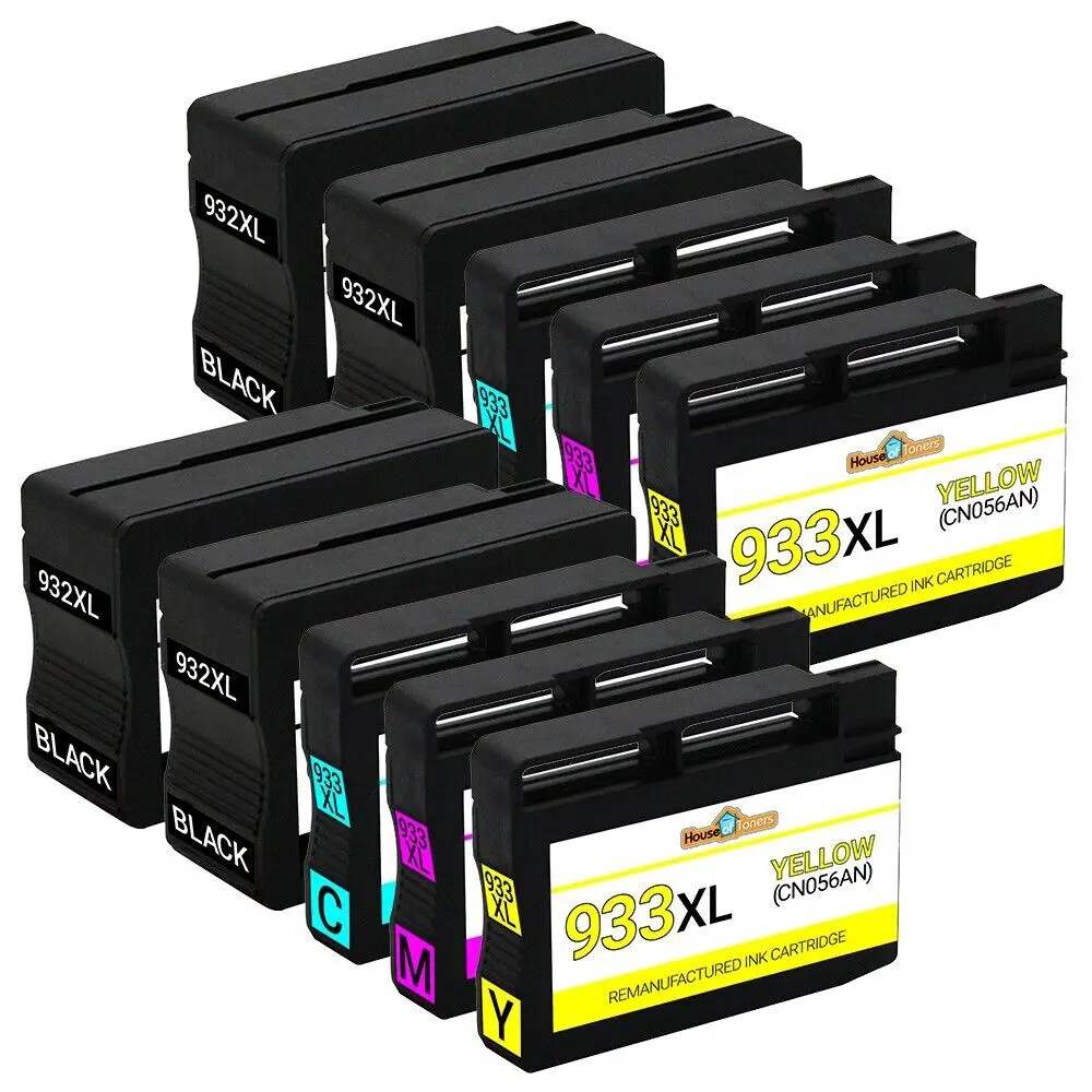 10Pk 932 933Xl Xl Cartucce Di Inchiostro Per Stampanti Hp Officejet 6100 6600 6700 7610