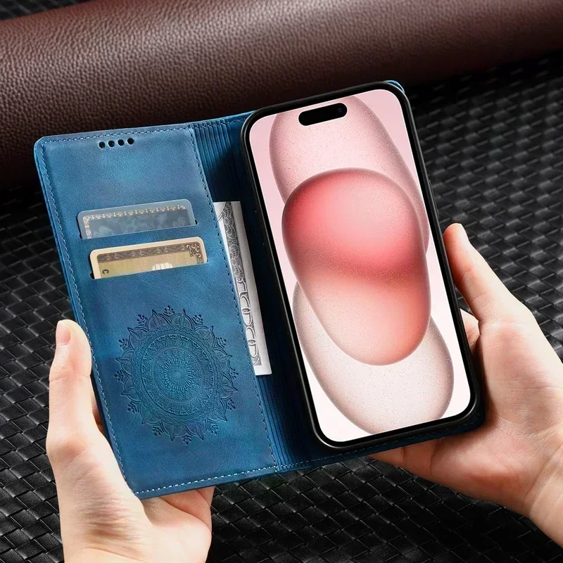 Magnetic Leather Phone Case Cover - Premium Protection and Style