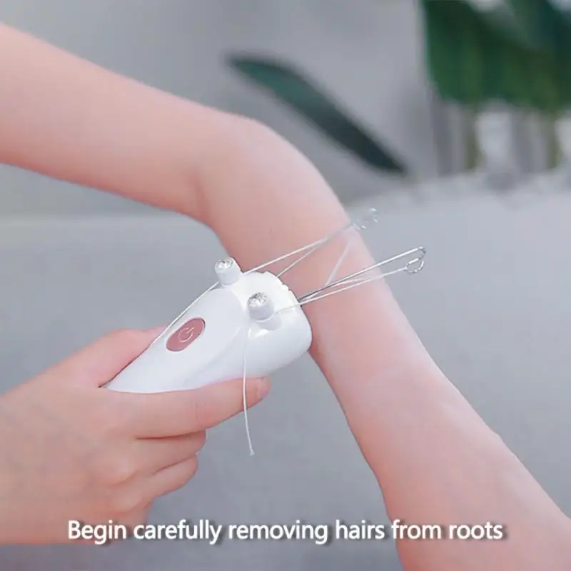 Mini Electric Facial Body Hair Removal Usb Cotton Thread Epilator Shaver Trimmer Devices For Women Neck Lip Chin Arm Leg