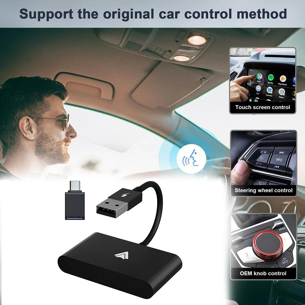 

CarPlay Adapter For Wireless CarPlay Box AN Auto Dongle Car Player Activato CarPlay Module Original Andriod Auto Box Car Adapter