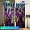 2pcs Stained Glass Dragon Printed Curtain - Artistic Home Decoration Curtains, All Season Decorative Curtains 3