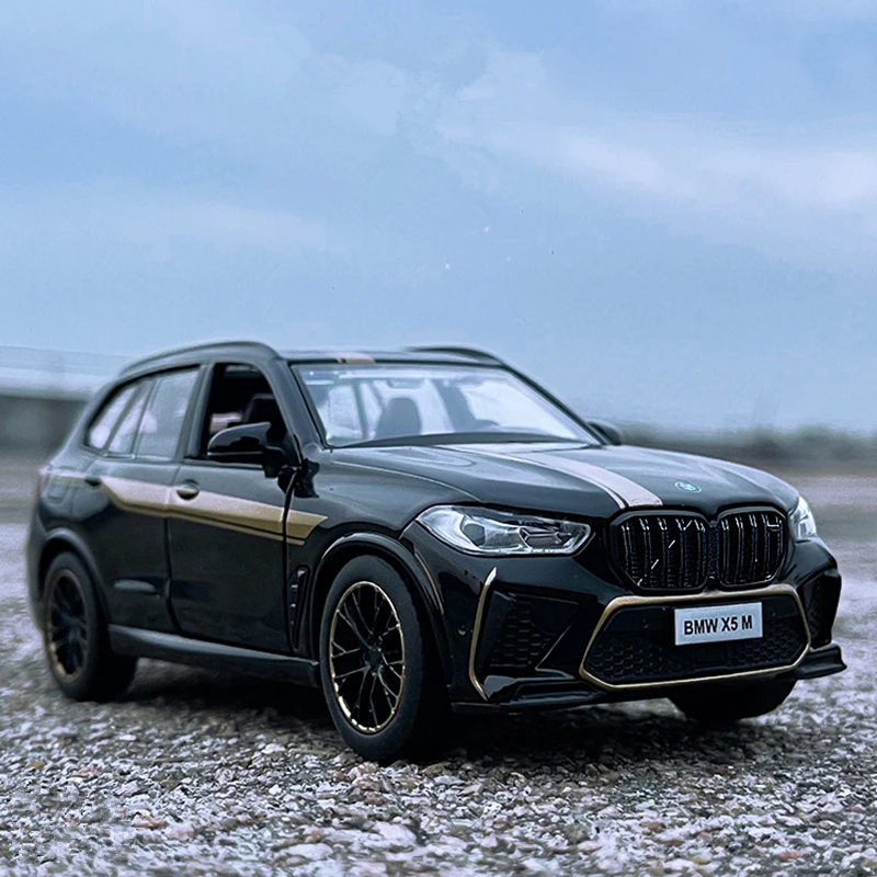 1:32 BMW X5 X5M SUV Alloy Car Model Diecasts Metal Toy Vehicles Car Model Collection Sound Light High Simulation Childrens Gifts 2