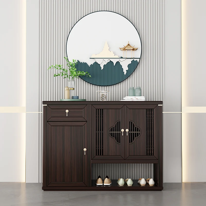 

Дизайнерская ретро-подставка для обуви, деревянная простая стеллаж для обуви, шкаф для хранения, мебель HD50XG