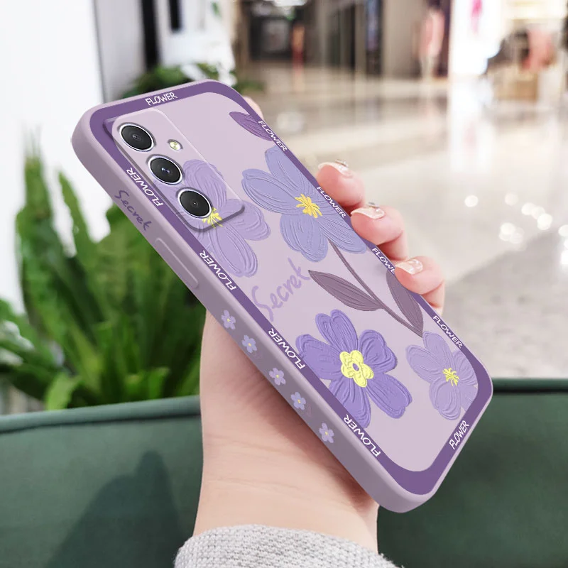 Vibrant Purple Flower Phone Case - Artistic Floral Design