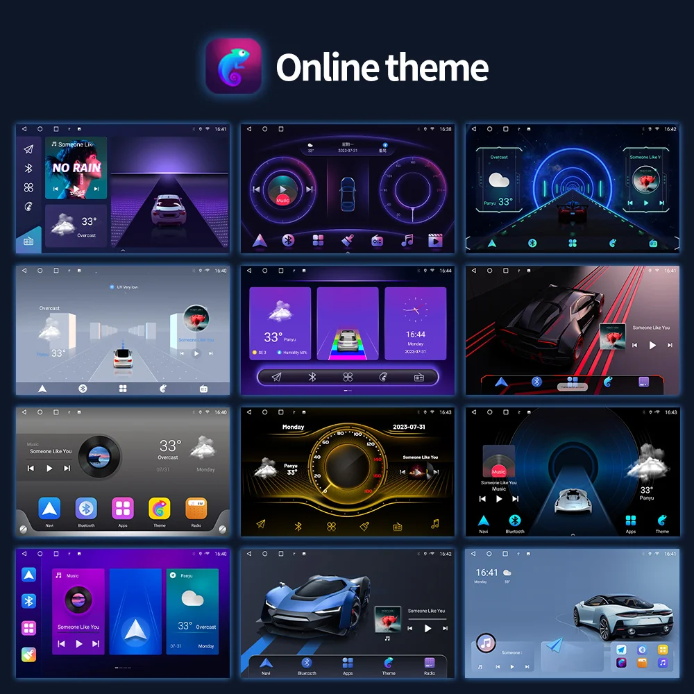 JIUYIN Online Theme For Android Radio Multimedia For Honda Accord Toyota Car Video Playr Universal