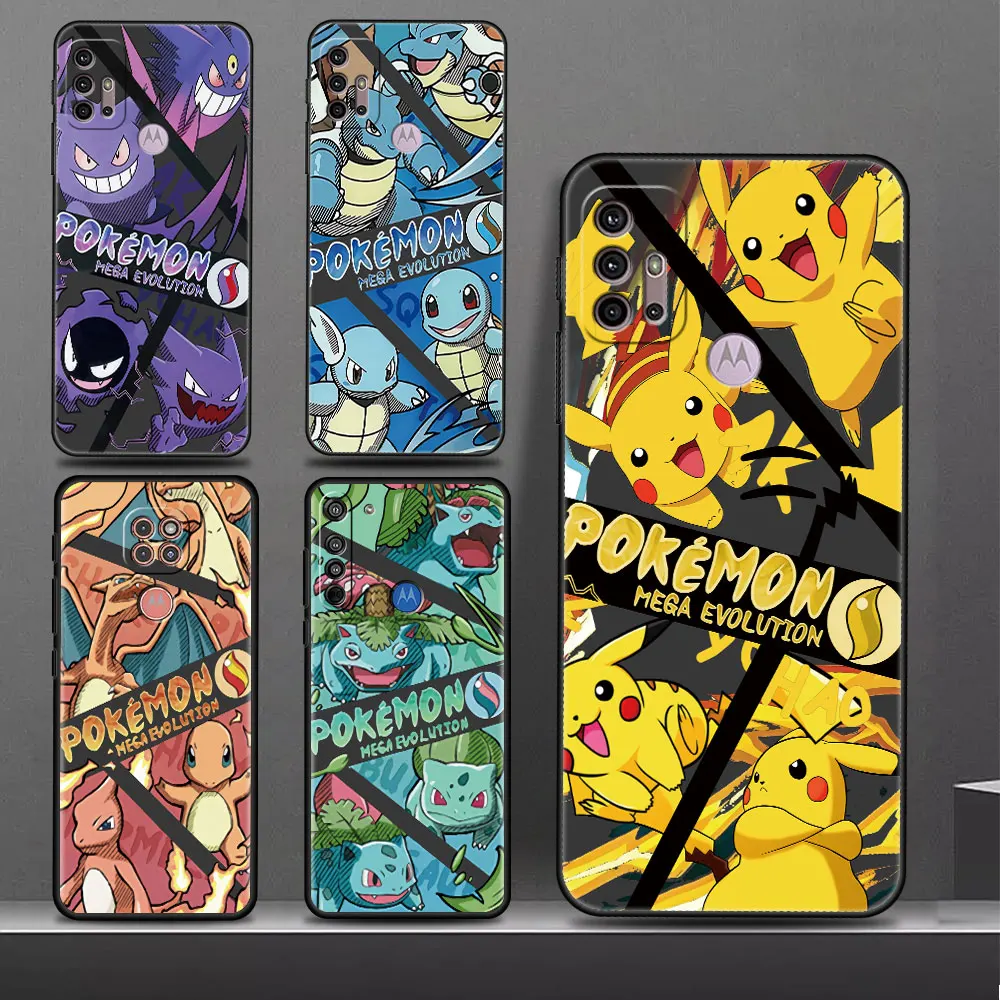 Pokemon Anime Cartoon Gengar Custodia Per Telefono Per Motorola Edge 20 Pro G51 5G 30 Neo G22 One Fusion G31 G9 Power Cover Paraurti In Silicone