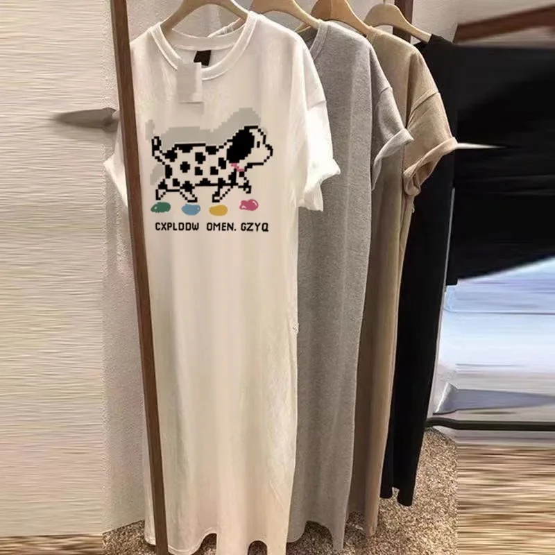 Pure Cotton White [CXPLDDW Plaid dog black pattern]]