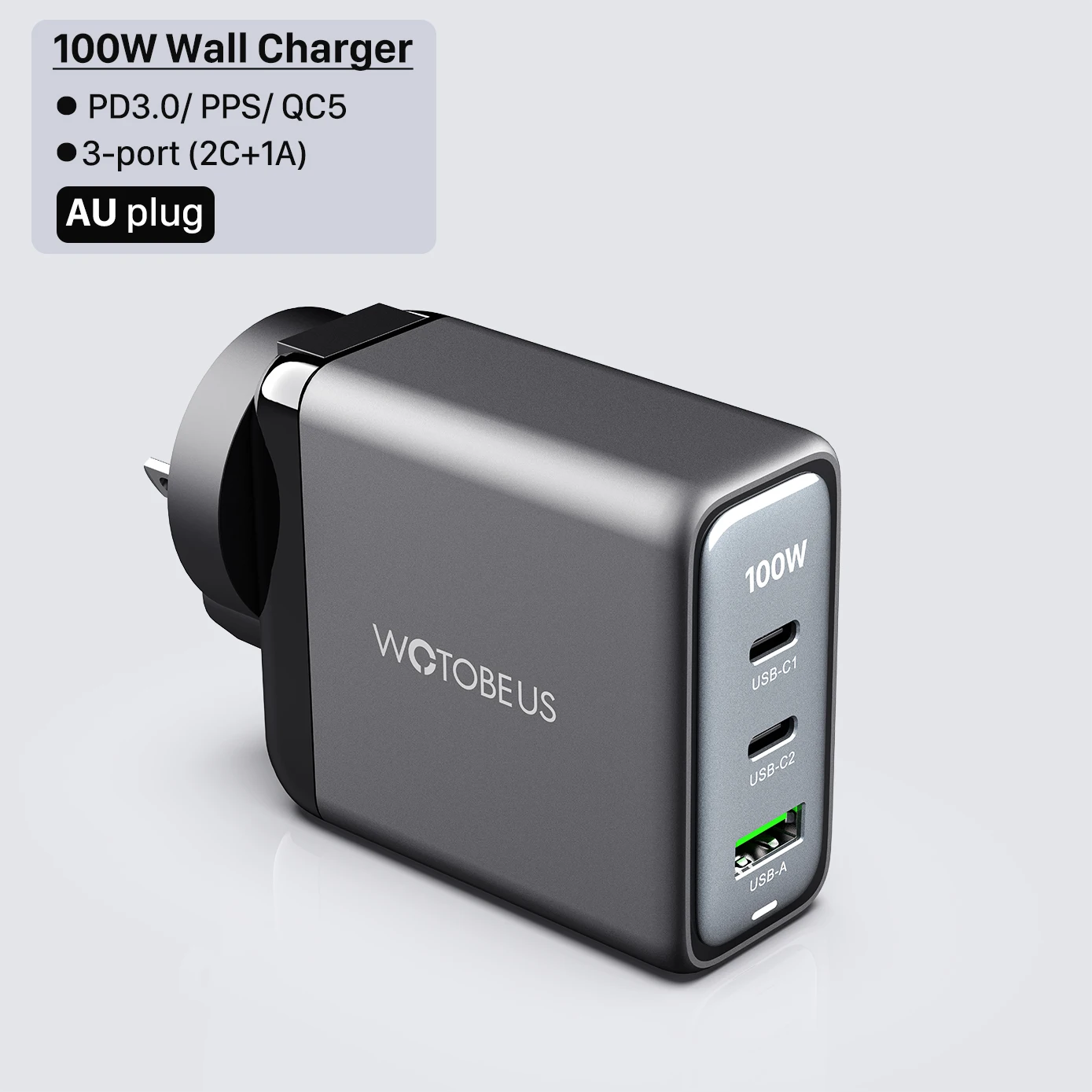ตัวเลือกสินค้า ชาร์จไฟ USB-C กำลังสูง 100W สำหรับทุกอุปกรณ์