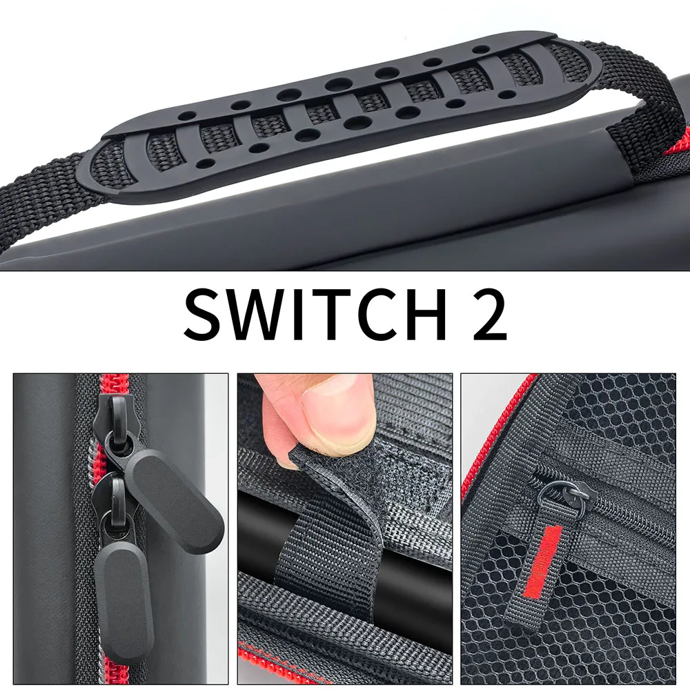 2025 새로운 하드 스토리지 운반 가방 케이스 스위치 2 콘솔 썸 스틱 그립 커버 게임 액세서리