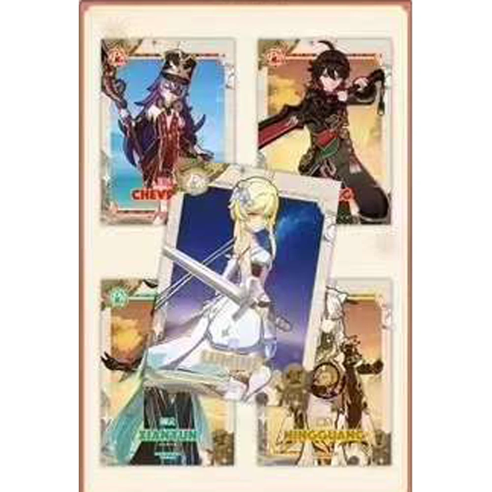 New Genshin Impact Cards Anime Project TCG Game Lumine Booster Box Collection Cards Games Rare SSR Children Toys Birthday Gifts