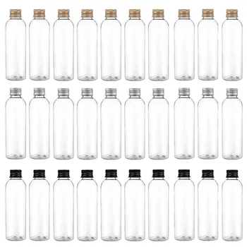 20PCS 5/10/30/50/60/100ml Plastic Bottle with Aluminum Screw Cap Plug Cosmetic Container Travel Kits Portable PET Lotion Cream