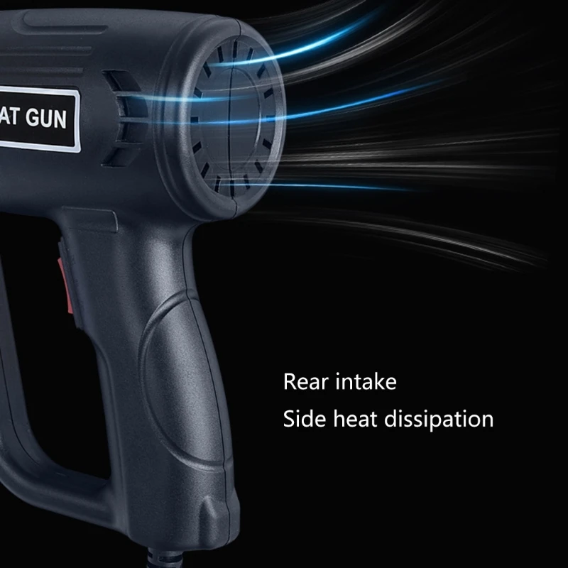 Adjustable Temp Hot Air Car Film Bake Dry Remove Paint Building Hair Dryer