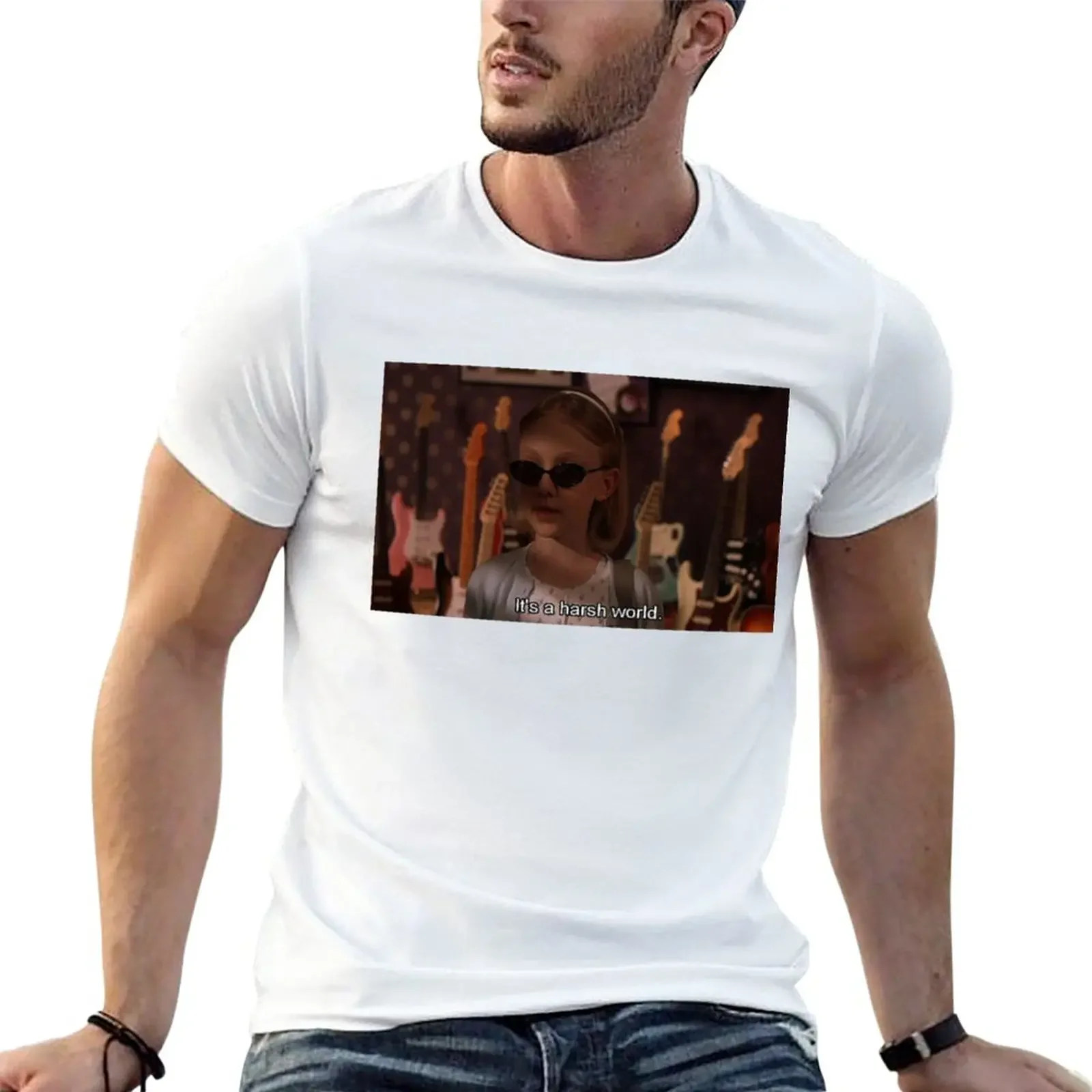 

it's a harsh world. T-Shirt anime clothes sweat shirts quick drying Short sleeve tee men