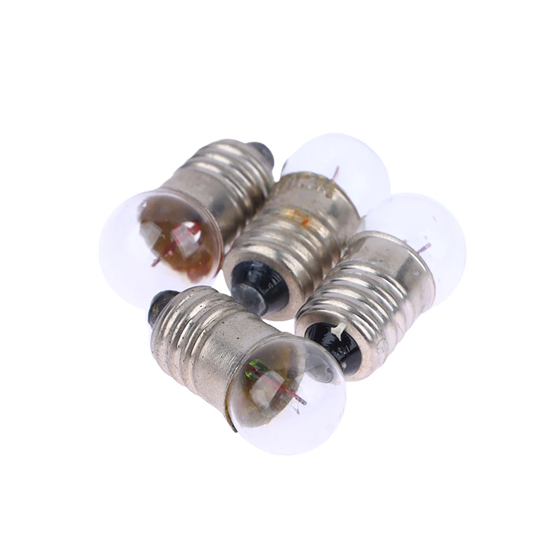 

10PCS Miniature Round 1.5V 2.5V 3.8V Small Light Cannon For Student Experiment Small Light Bulbs Flashlight Bulb Beads Lighting
