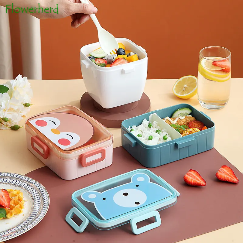 Cartoon Bento Food Warmer Lunch Box with Dividers for Kids - China