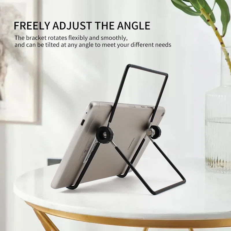 Desktop Metal Steel Multi-angle Non-slip Portable Foldable Adjustable Stand Holder for IPad Samsung Holder Tablet