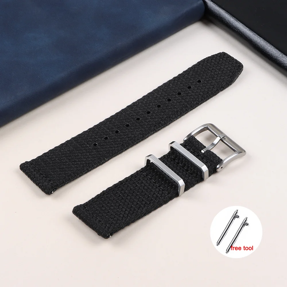 Premium Nylon Canvas Waterproof Watch Strap - Soft, Sporty & Durable Bracelet