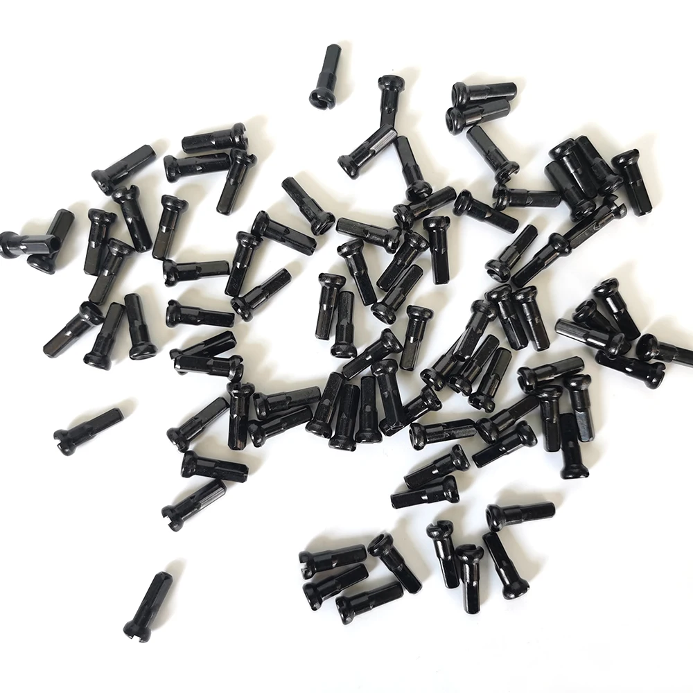 Lightweight CNC Aluminum Nipples 12mm 14mm 16mm Black Red Gauge 14 spoke road bike mtb bike wheels CN alloy nipples 50pcs/lot