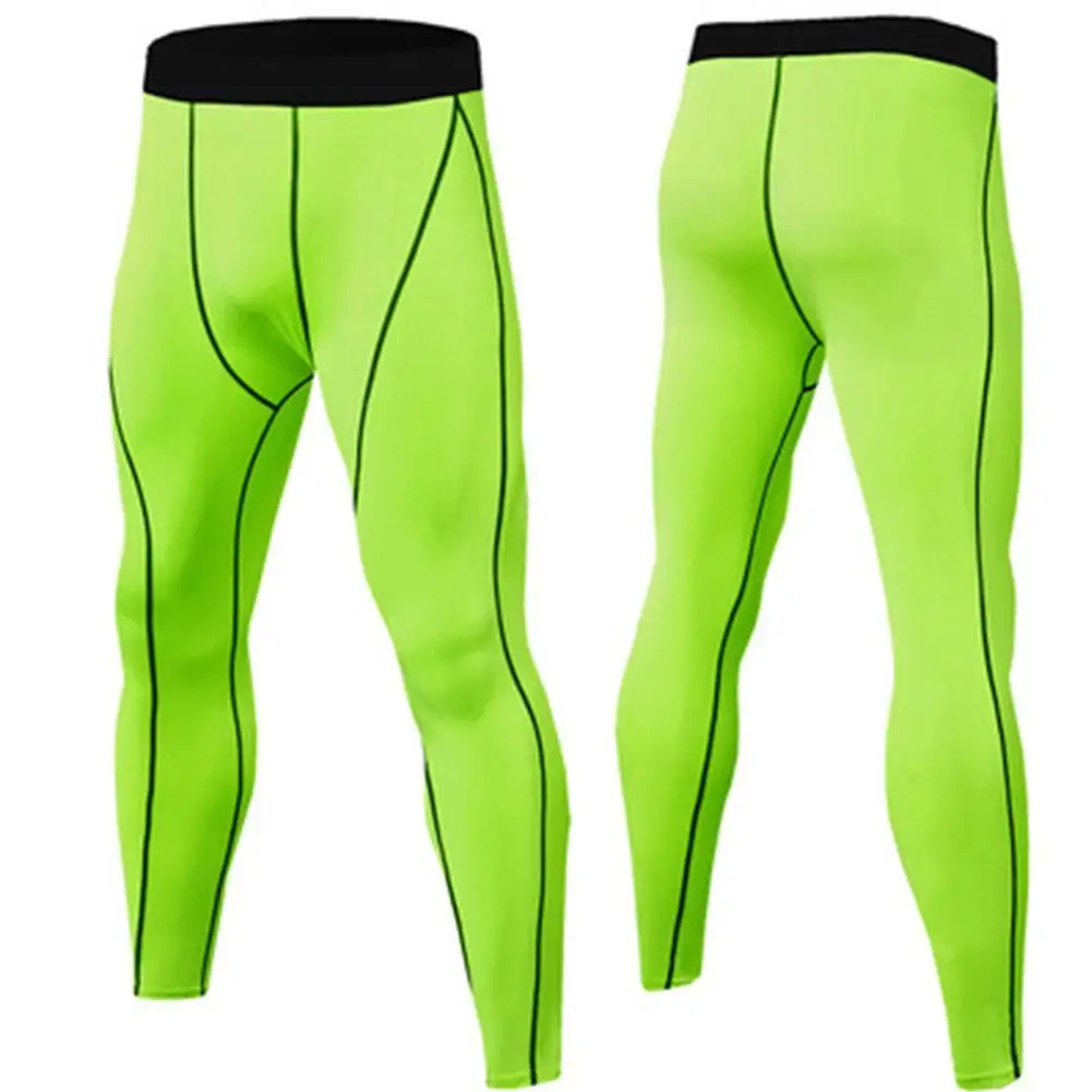 Sport Fietsen Strakke Broek Heren Fitness Hardloop Onderlay Ademende Zachte Pasvorm Training Sneldrogende Broek 1 Stuks