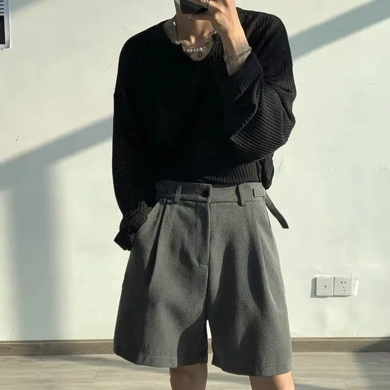 

Casual shorts men loose straight Korean version of the trendy brand ins summer outer wear casual casual pants trendy y2k shorts