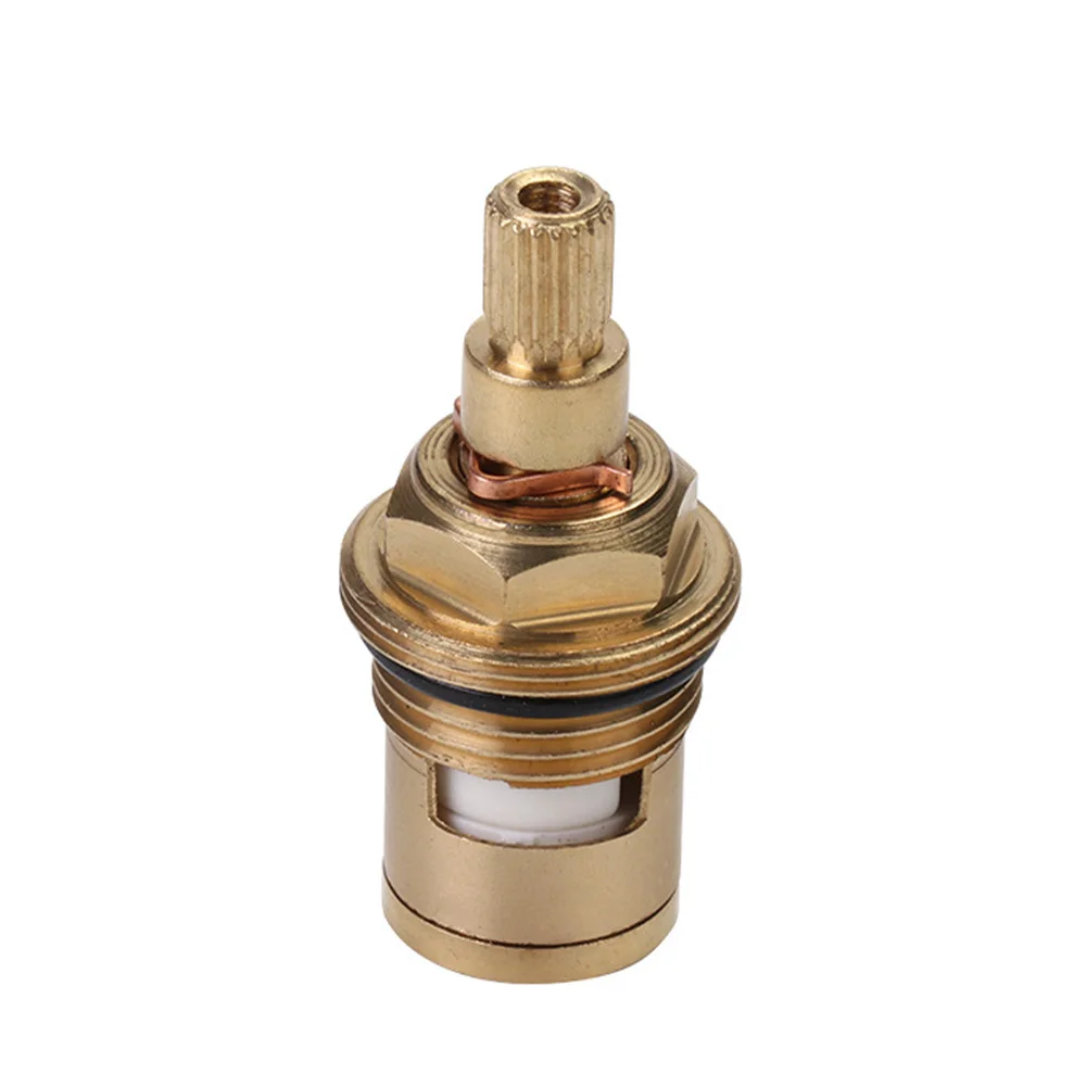 Faucet Cartridge 1/2" 20 Teeth Universal Replacement Tap Valves Brass Ceramic Cartridge Inner Faucet Valve For Bathroom Kitchen faucet cartridge
