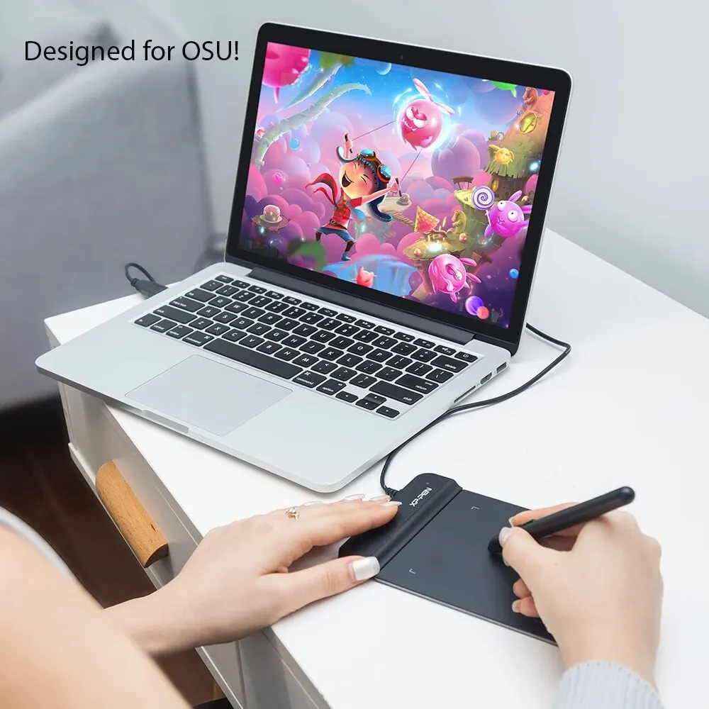 XPPen G430S 그래픽 드로잉 태블릿, 8192 단계 압력, 배터리 프리 스타일러스, 윈도우 맥용 4x3 인치 태블릿