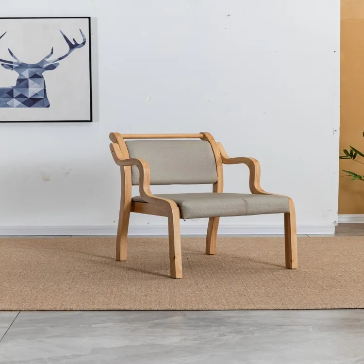 Hotel Cafe Restaurant Arm Chair Wooden Frame Velvet Leather Fabric Upholstered Coffee Dining Arm Chair