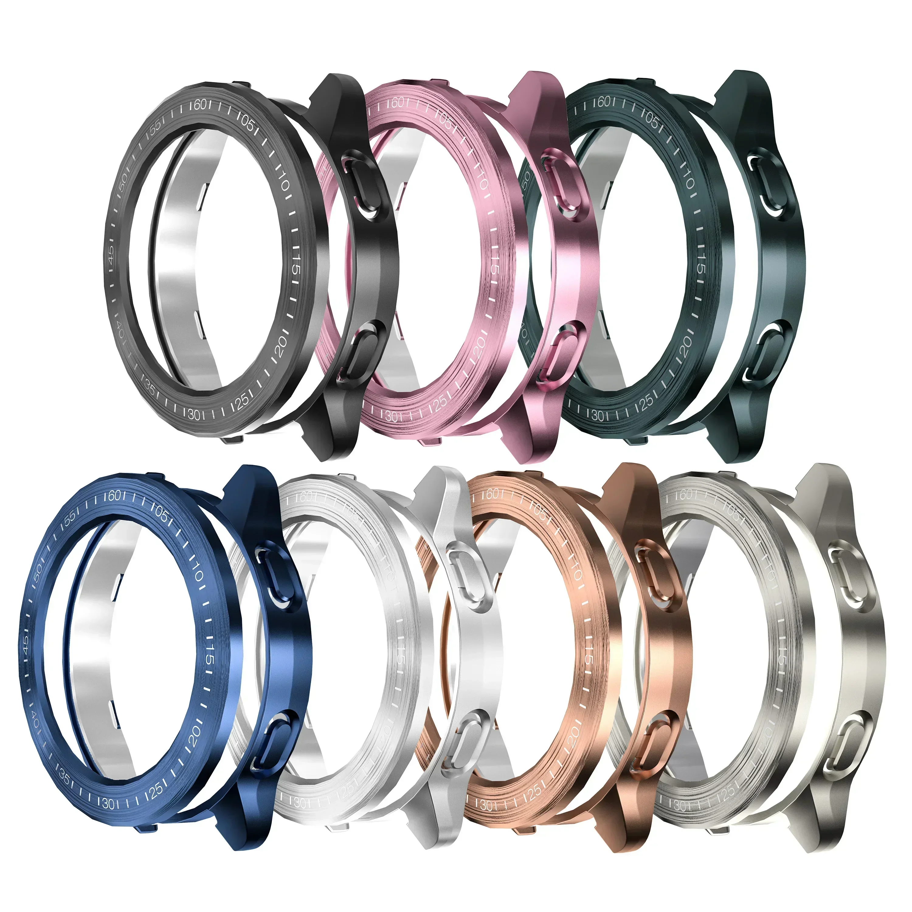 Premium Electroplated Hollow PC Protector Shell with Bezel