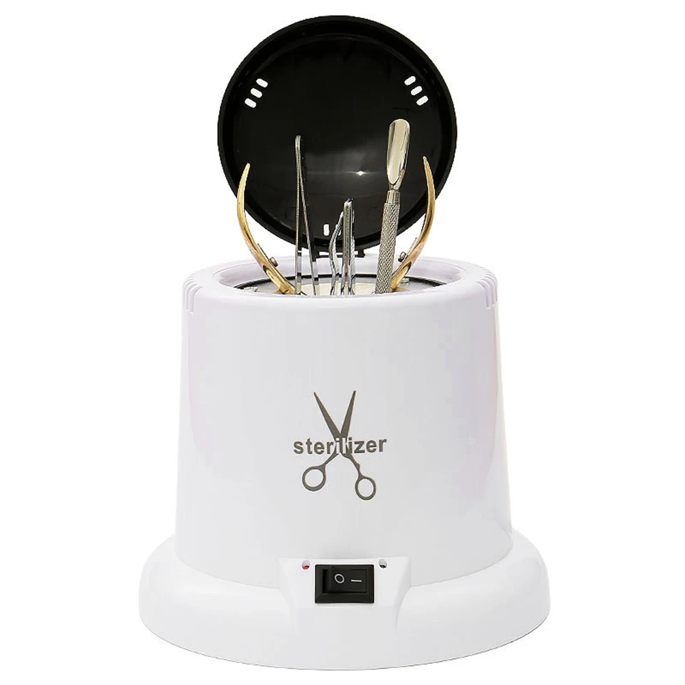 

Nail Alcohol Sterilizer Tray Box Disinfector Manicure Implement Tool Nail Art Metal Tools High Temperature Glass Ball Sterilizer