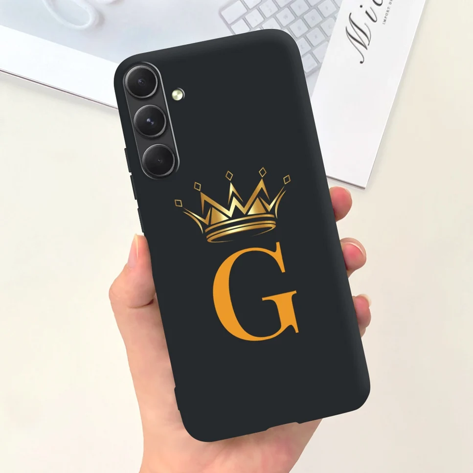 Luxury Crown Fashion Letter Soft Silicone Phone Case Cover
