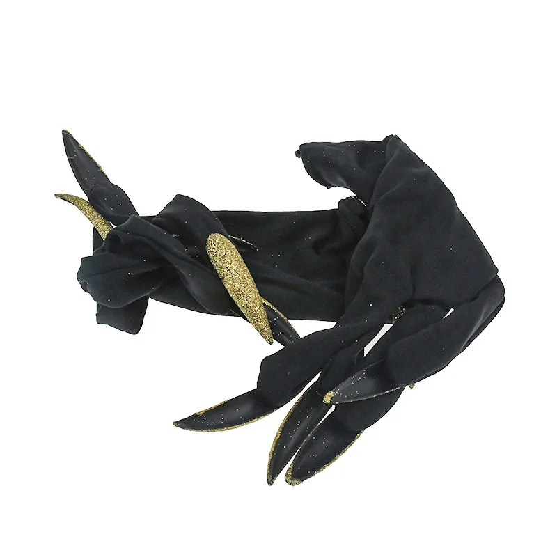 A Pair Funny Witch Gold Dust Nail Gloves Horror Decoration Props Mardi Gras Halloween Cosplay Party Props