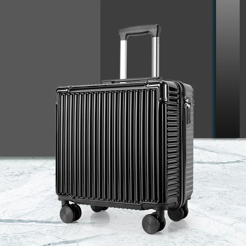 

New boarding box 18 "PvC pull rod box Fashion luggage Student male and female combination box cardan wheel suitcase