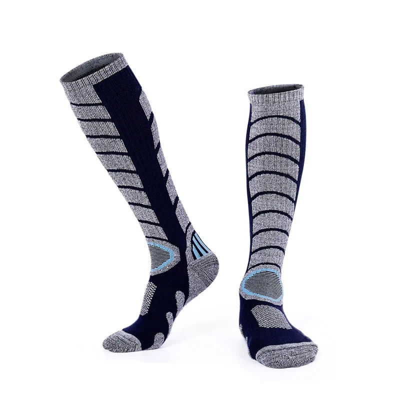 2 Pairs Winter Cotton Skiing Socks Men Women Towel-bottom Warm Socks Outdoor Sports Running Snowboarding Cycling Hiking Stocking