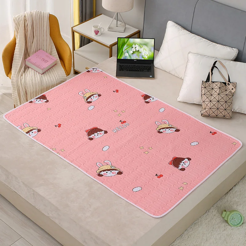 Baby Diaper Pad Waterproof Washable Mattress Urine Mat for Toddlers Cute Cartoon Bedding Urine Cushion Anti-Slip Pads 50*70CM