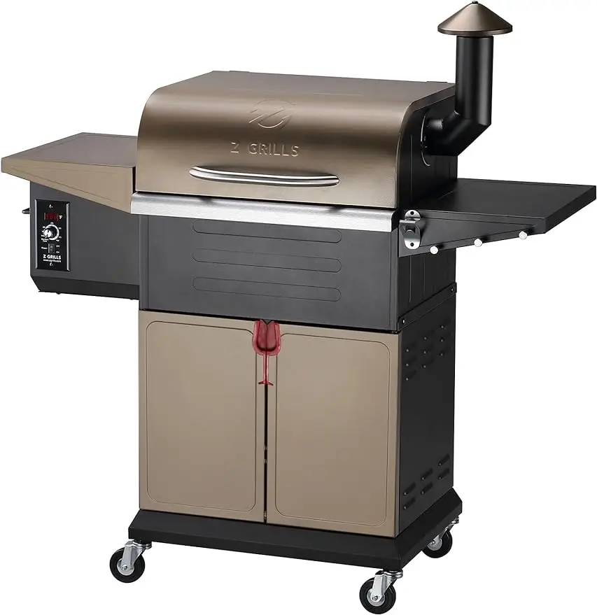 

Z GRILLS Wood Pellet Grill Smoker with PID Technology, Auto Temperature Control, Direct Flame Searing Function, 572 sq in