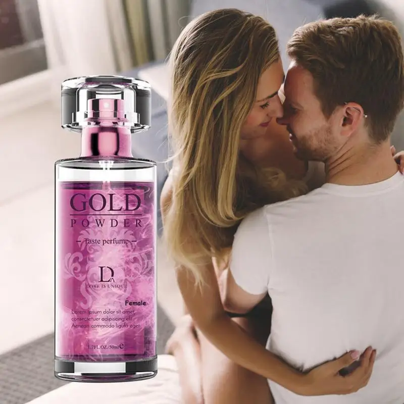 50ML Pheromon Parfüm Flirt Parfüm für Männer/Frauen Körper Spray Öl Parfüm Pheromon Glitter Gold Pulver Flirt Parfüm_voghion.com