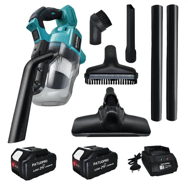 PATUOPRO 무선 진공 청소기, 휴대용 집진기, 바닥 산업 건설, 자동차 헤어 클리닝, Makita 18V 배터리 PATUOPRO 무선 진공 청소기, 휴대용 집진기, 바닥 산업 건설, 자동차 헤어 클리닝, Makita 18V 배터리